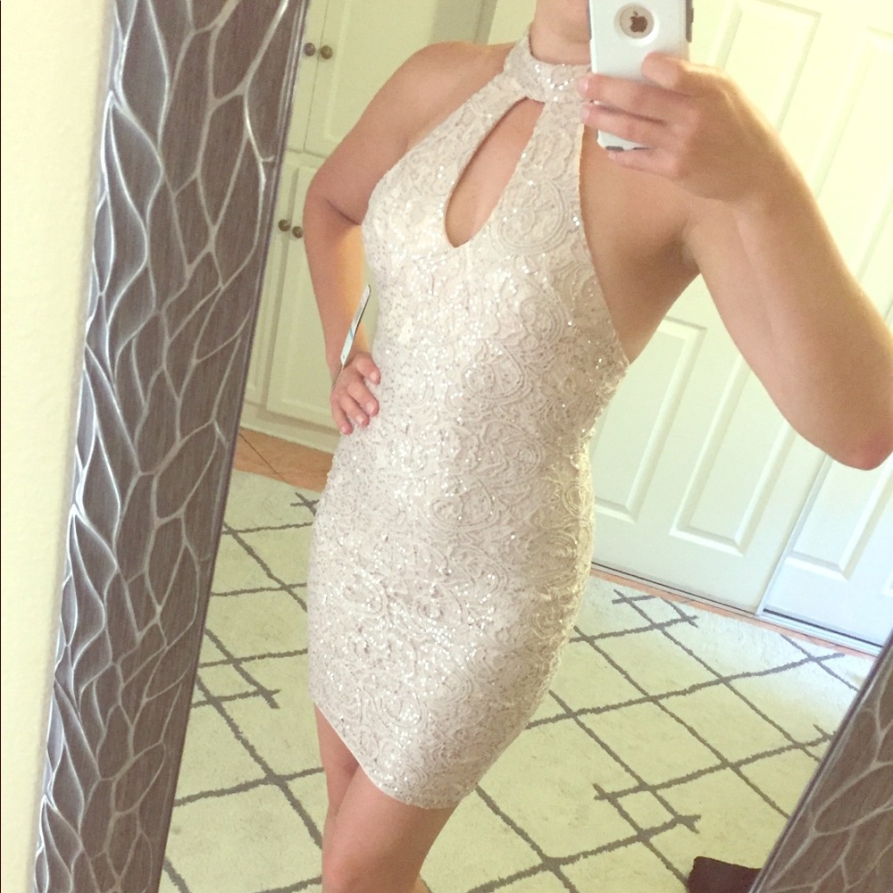 Sequin Pink Party Dress